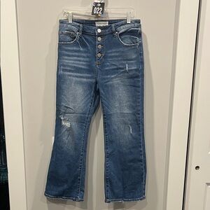 Stylish Blue Flare Jeans for Women